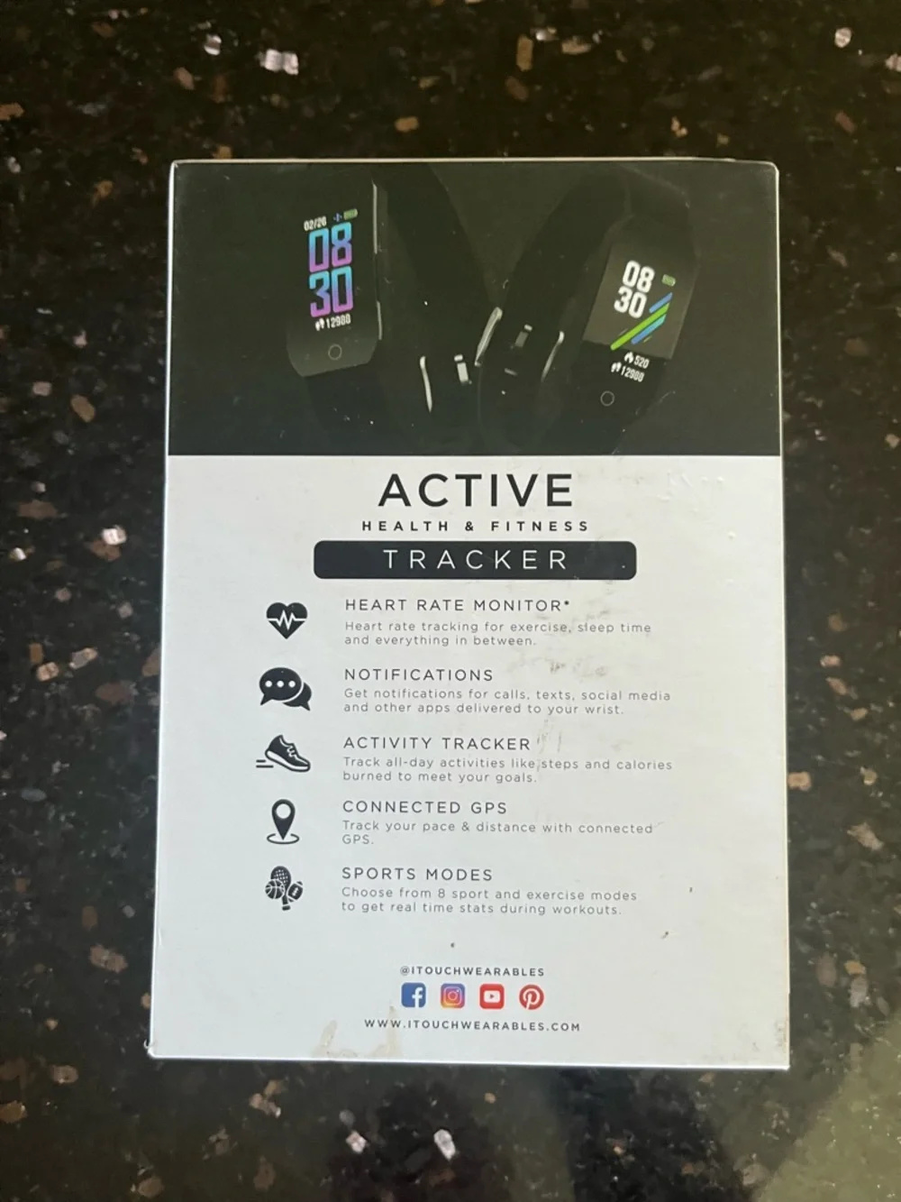 iTouch Fitness Activity Tracker Smartwatch with Color Display